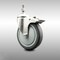 Service Caster 5 Inch 316SS Thermoplastic Rubber Swivel 3/8 Inch Stem Caster Total Lock Brake SCC-SS316TSTTL20S514-TPRB-381615 - alternate 1